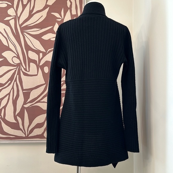 Autumn Cashmere New Rib Drape Cardigan Black NWT - Picture 9 of 11